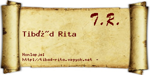Tibád Rita névjegykártya